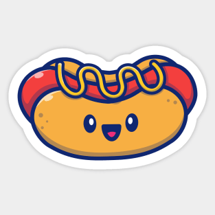 Cute Hotdog Sticker